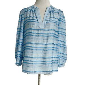 VICI Small  Top Blouse Stripe Career Office Attire